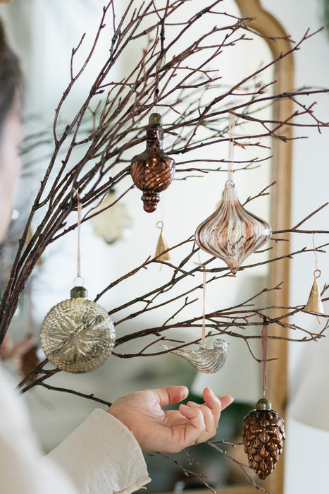 No.92 Silver Bird | Glass Ornament