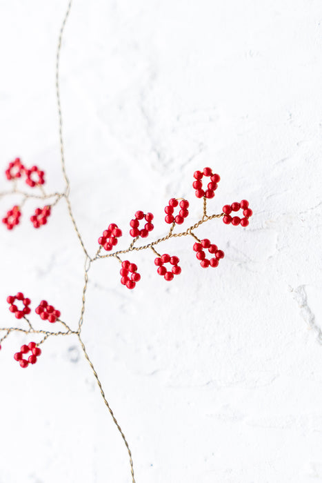 Perle Garland Rouge 100cm