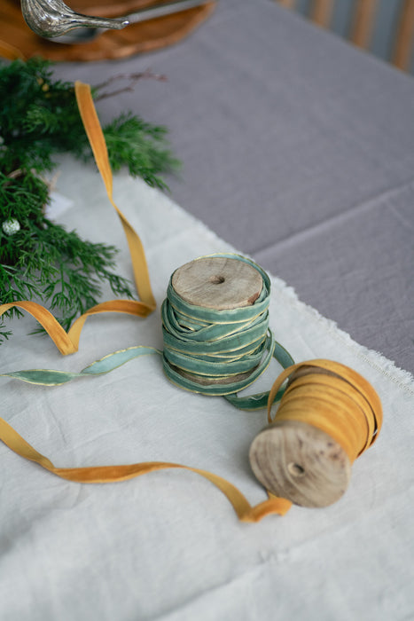 Velvet narrow ribbon