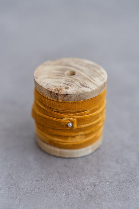 Velvet narrow ribbon