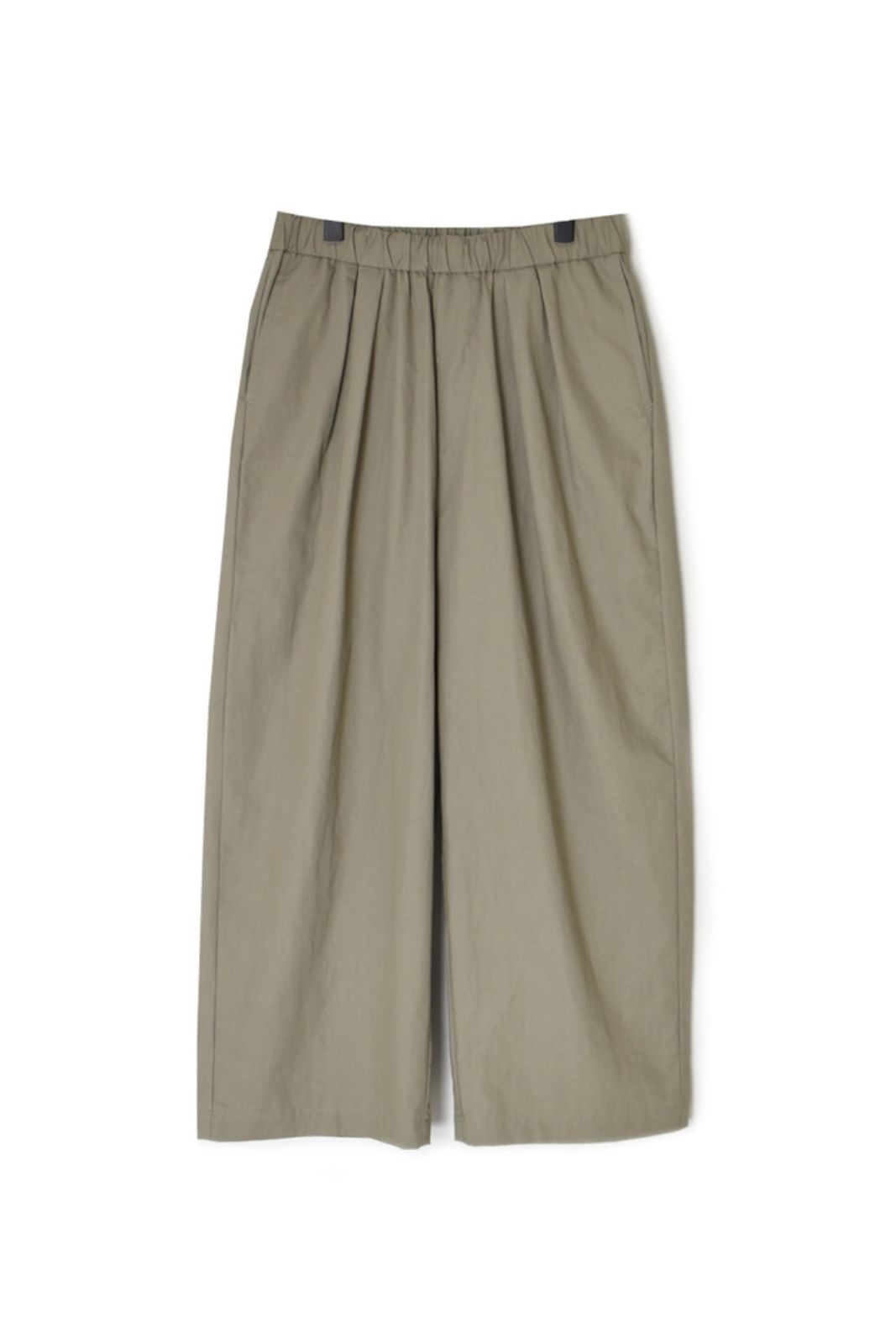 maison de soil COTTON/LINEN DYED WEATHER 2TUCK WIDE EASY PANTS