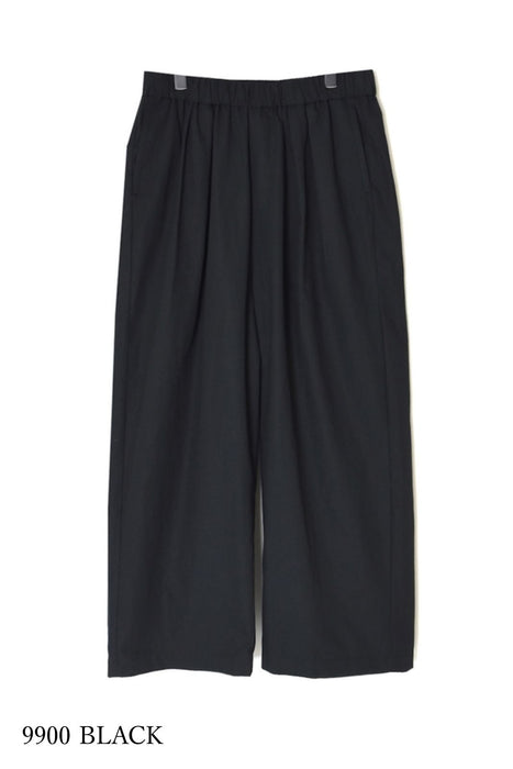 maison de soil | COTTON/LINEN DYED WEATHER 2TUCK WIDE EASY PANTS