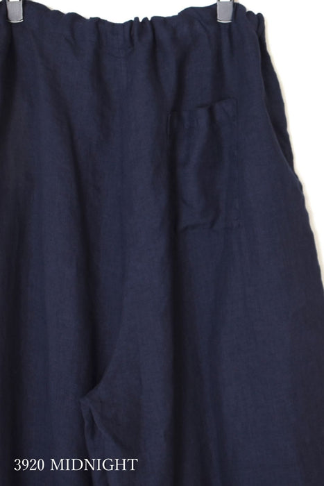 HTS | LINEN PLAIN OVERDYE EASY PANTS