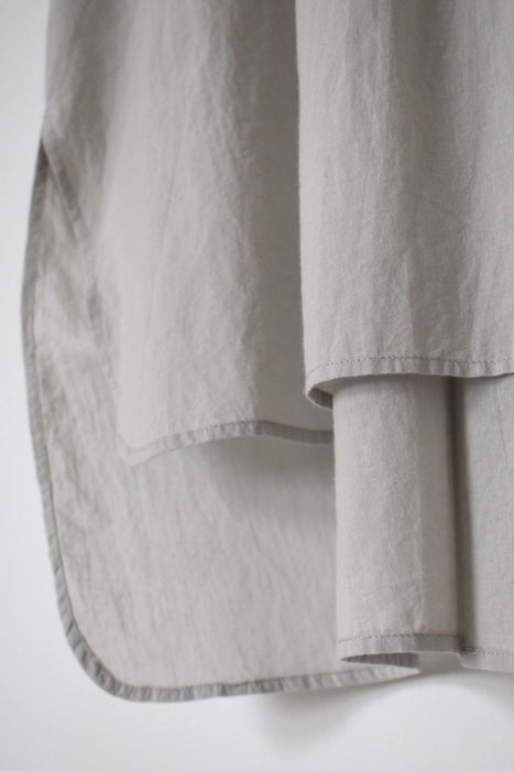 maison de soil | 60s ORGANIC CAMBRIC WITH EMB BANDED COLLAR EMB TUNIC