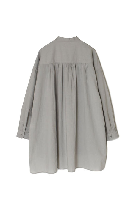 maison de soil | 60s ORGANIC CAMBRIC WITH EMB BANDED COLLAR EMB TUNIC