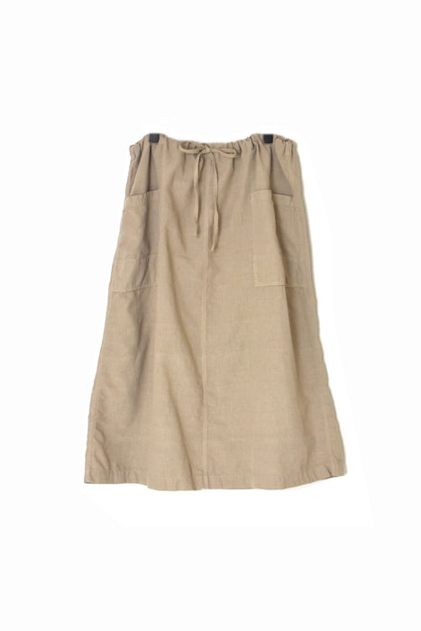 HTS | COTTON LINEN PLAIN OVERDYE EASY SKIRT