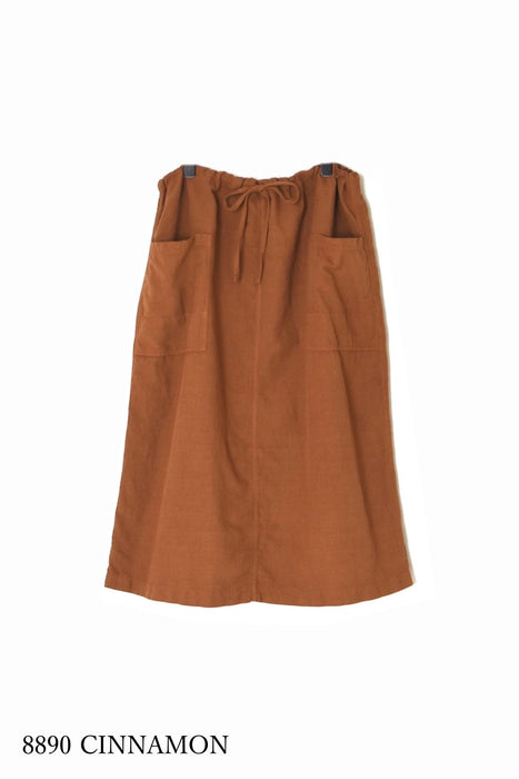 HTS | COTTON LINEN PLAIN OVERDYE EASY SKIRT