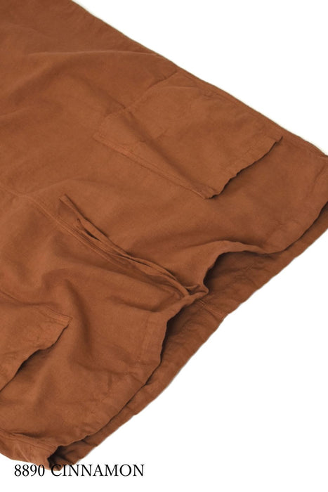 HTS | COTTON LINEN PLAIN OVERDYE EASY SKIRT