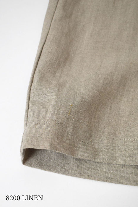 maison de soil | 40s FRENCH LINEN DYED CANVAS 2TUCK WIDE EASY PANTS