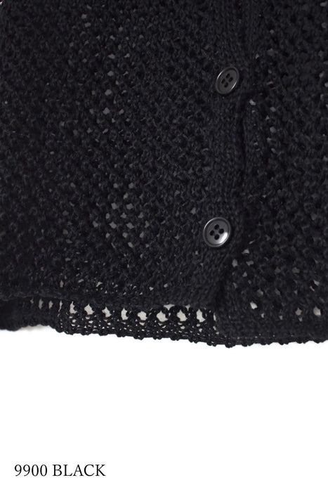 maison de soil | 5GG LINEN OPENWORK KNIT VEST