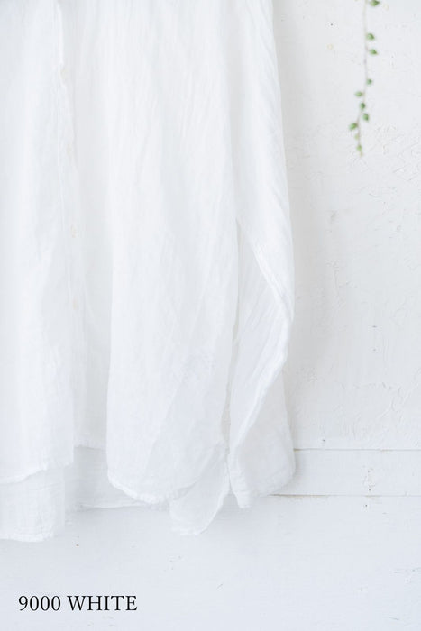 ARMEN | 60s SINGLE GAUZE PLAIN OVERDYE UTILITY BANDED COLLAR SHIRT