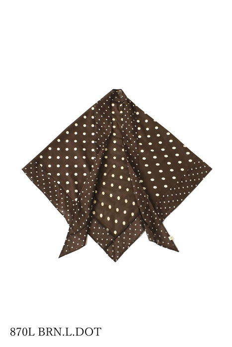 SOIL | 80s COTTON VOILE DOT PRINT TRIANGLE STOLE