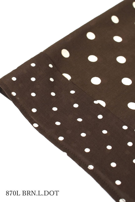 SOIL | 80s COTTON VOILE DOT PRINT TRIANGLE STOLE