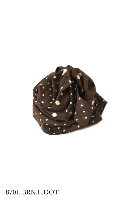 SOIL | 80s COTTON VOILE DOT PRINT TRIANGLE STOLE