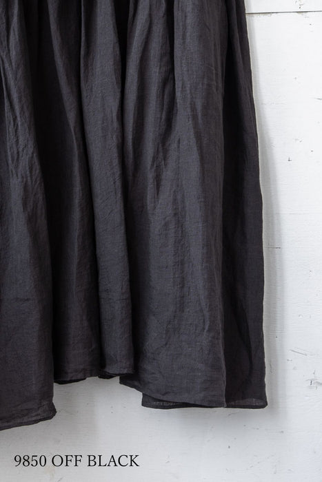 maison de soil | 80s POWER LOOM LINEN PLAIN BOAT-NECK LACE PULLOVER DRESS