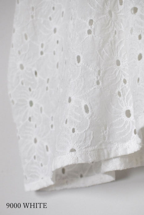 SOIL | ALL HEMLA V-NECK PINTUCK FRENCH/SL SHIRT