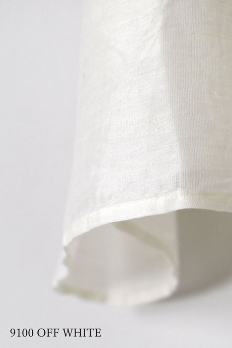 SOIL | 60s AUTO LOOM COTTON/LINEN PLAIN BANDED COLLAR FRENCH/SL PINTUCK SHIRTS