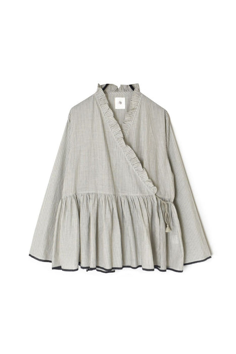 maison de soil | HANDWOVEN COTTON STRIPE FRILL CACHE COEUR