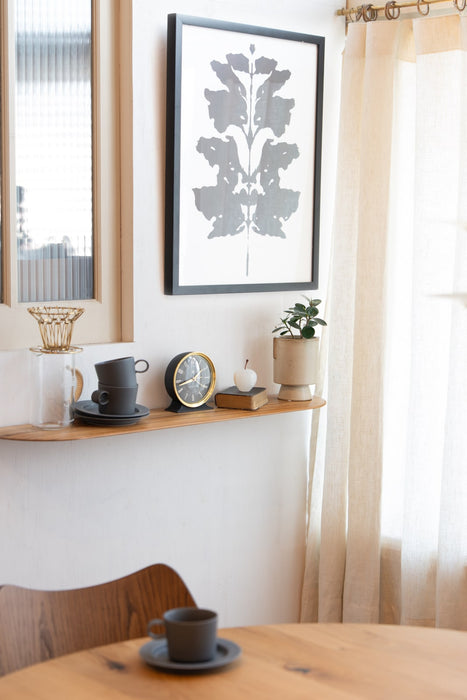 Teak Smooth shelf W900 | 棚受け一体型シェルフ ロング