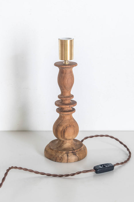 Rustic Wood Table Light 