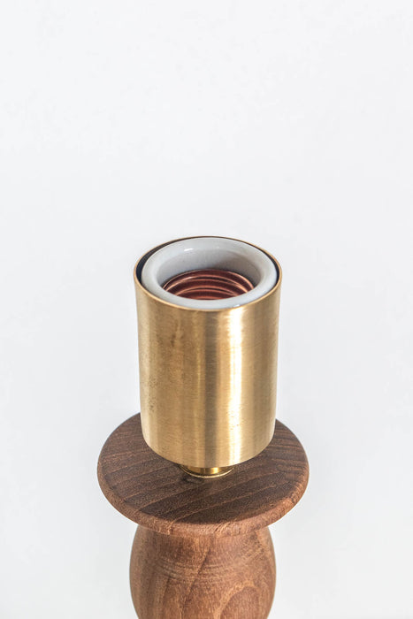 Rustic Wood Table Light 