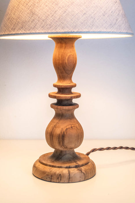 Rustic Wood Table Light 
