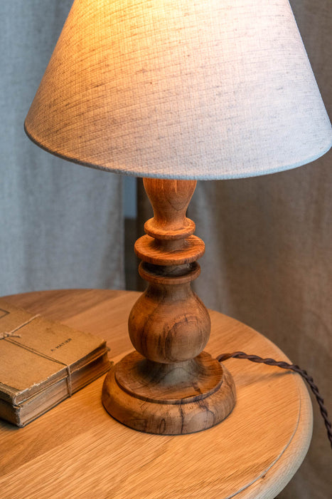 Rustic Wood Table Light 