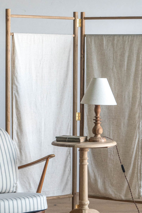 Rustic Wood Table Light 