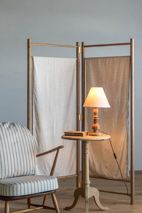 Rustic Wood Table Light 