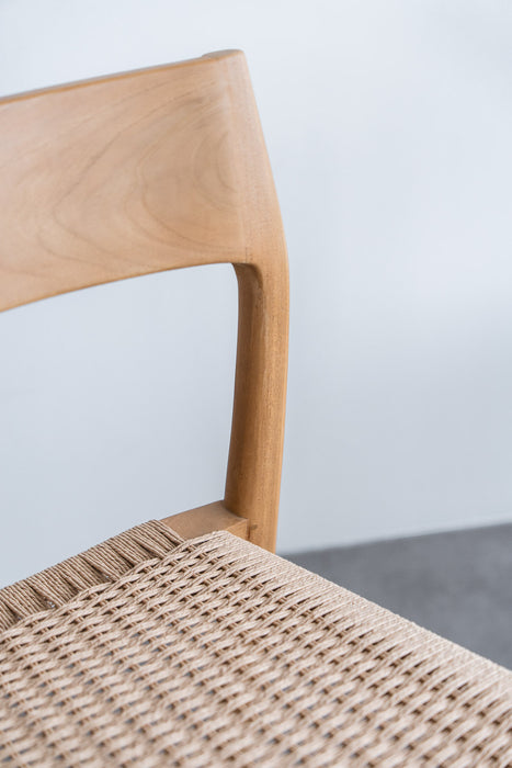 Teak ダイニングチェア ペーパーコード | ナチュラル