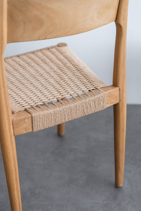 Teak ダイニングチェア ペーパーコード | ナチュラル
