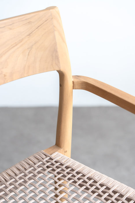Teak ダイニングチェア ロープ | ナチュラル