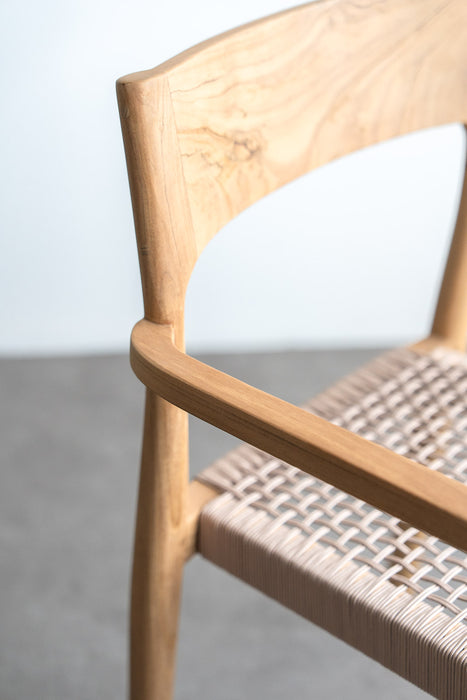 Teak ダイニングチェア ロープ | ナチュラル
