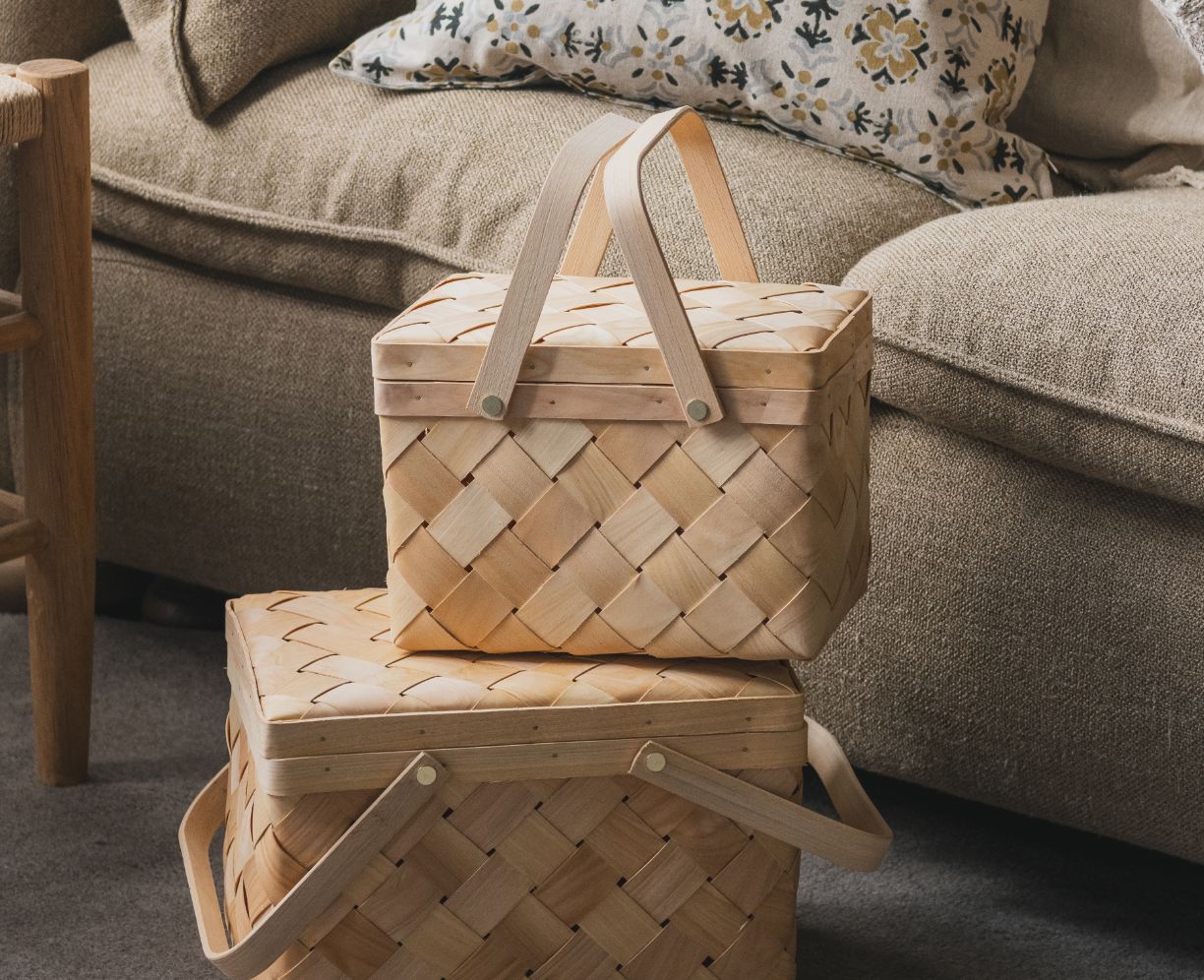 暮らしに、木を選ぶ。Snokka | チップウッドバスケット