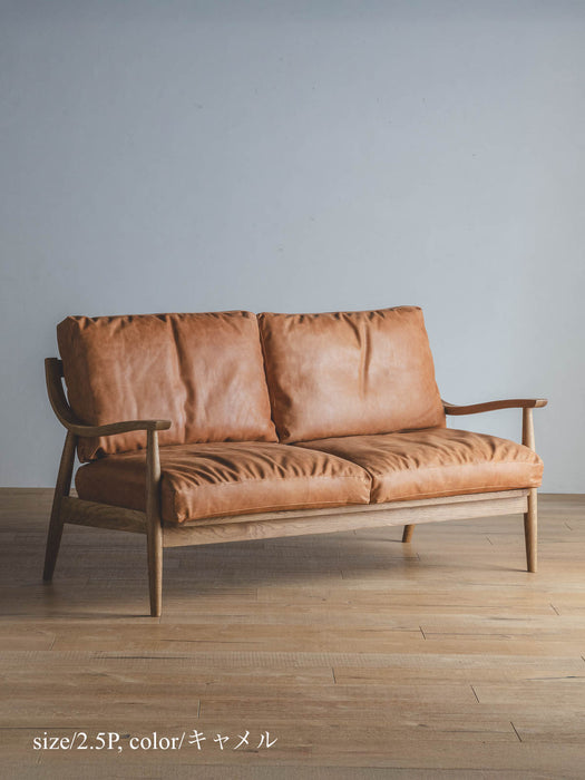 Flow sofa in oiled leather