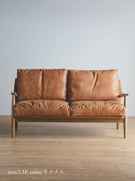 Flow sofa in oiled leather