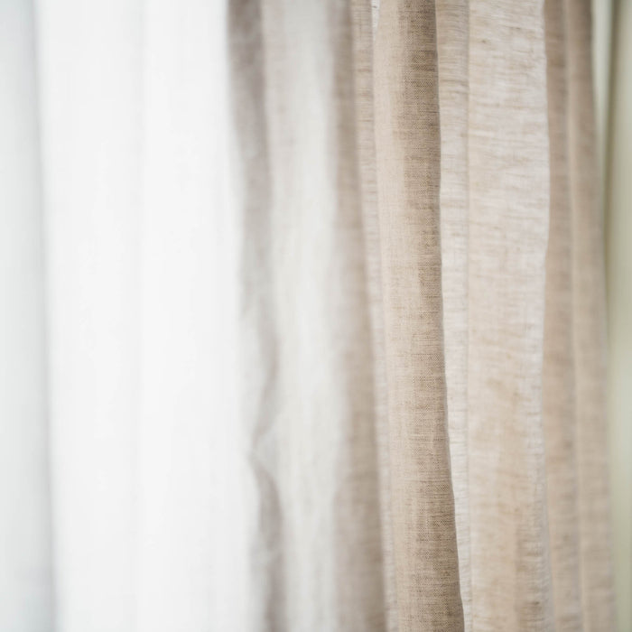 [Drapes] Linen order curtains, 1.5 folds