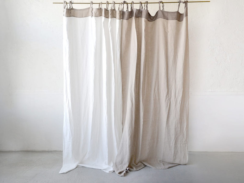 Linen two-tone curtain 140×230