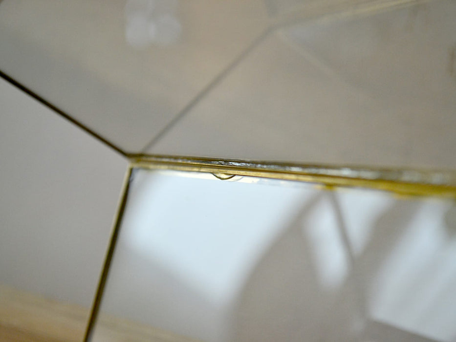 黄铜玻璃底座五边形