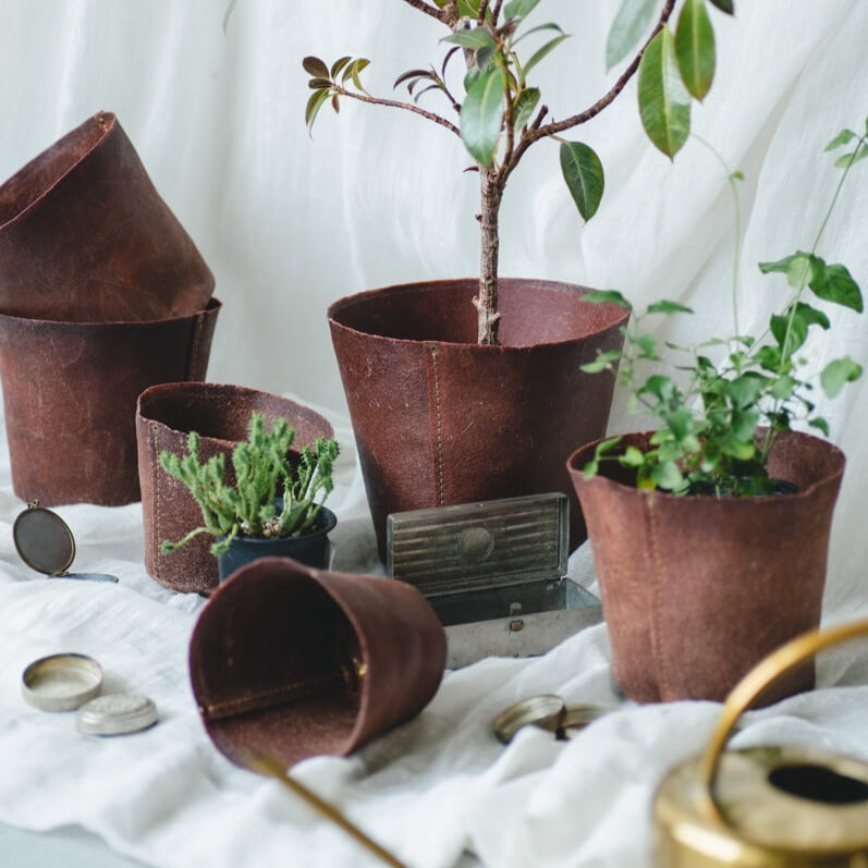 Leather planter — ANTRY USE ONLY GENUINE