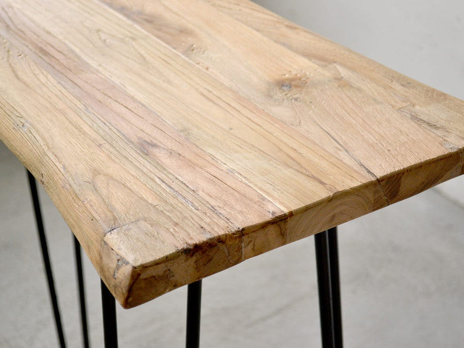 Rustic Wood Natural Console Table