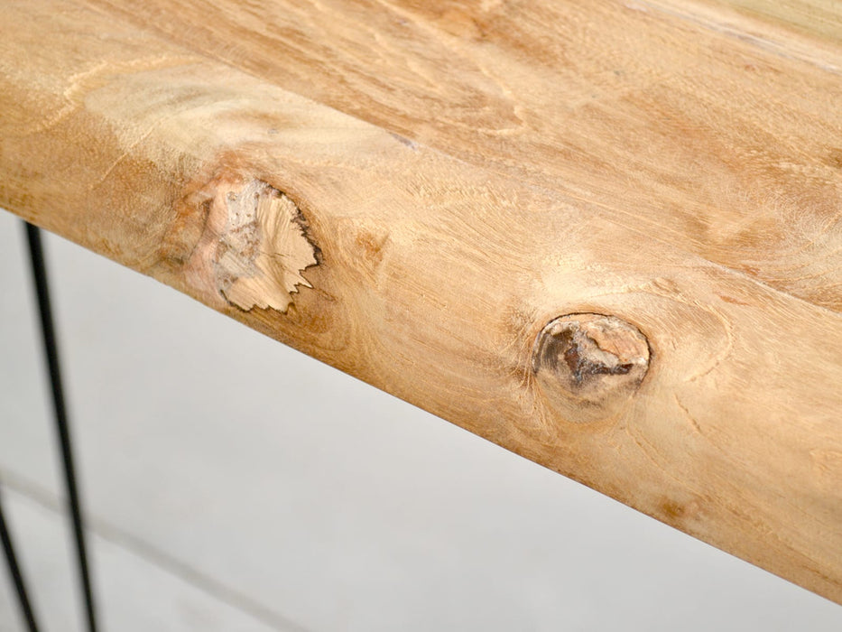 Rustic Wood ナチュラルコンソールテーブル — ANTRY USE ONLY GENUINE
