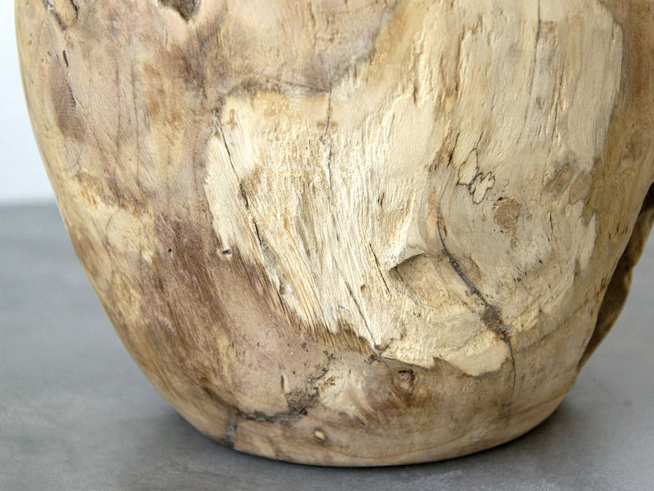 Rustic Wood Base Object Ball L