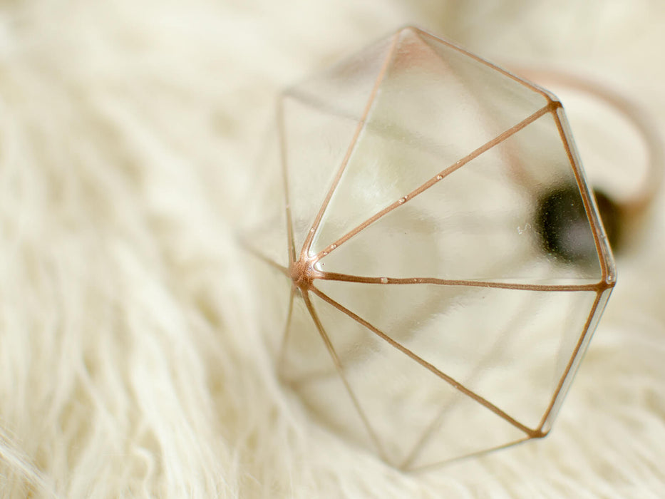 No.6 Copper line jewel | ガラスオーナメント 4個セット