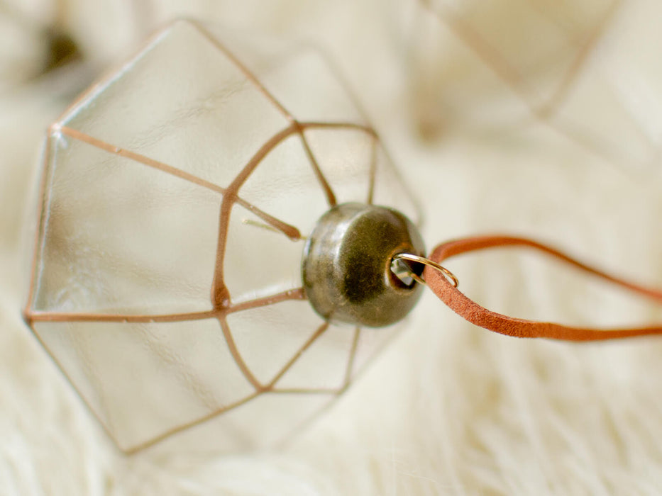 No.6 Copper line jewel | ガラスオーナメント 4個セット