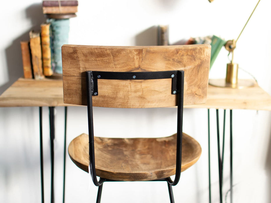 Rustic Wood counter chair