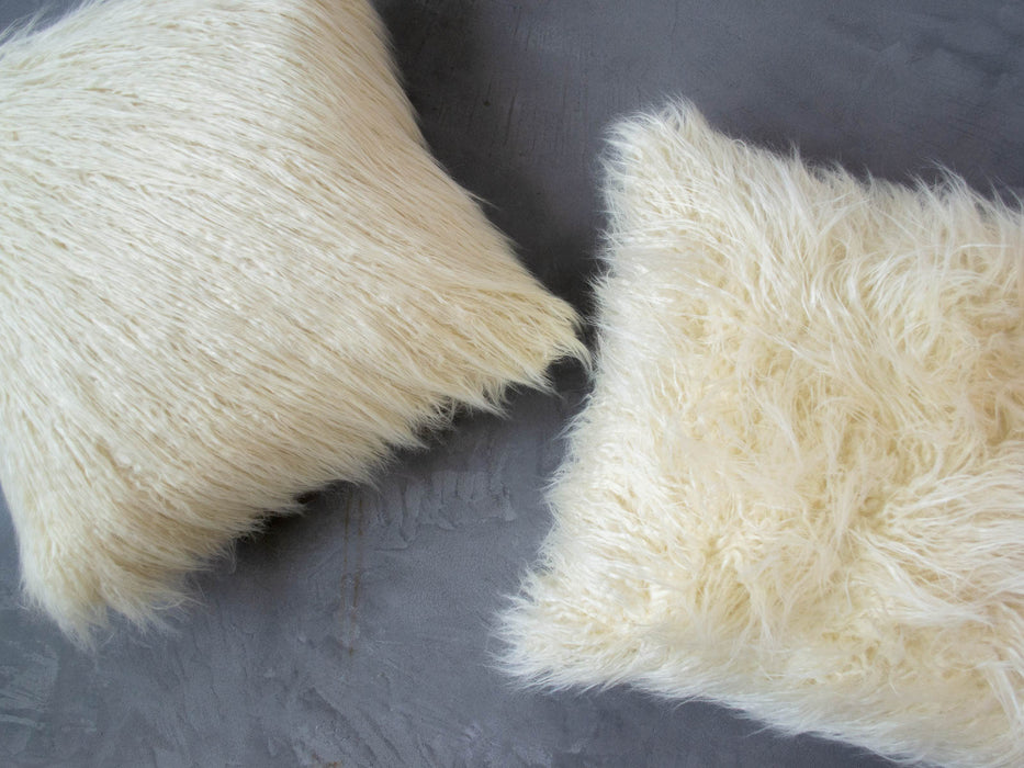 Eco fur cushion cover