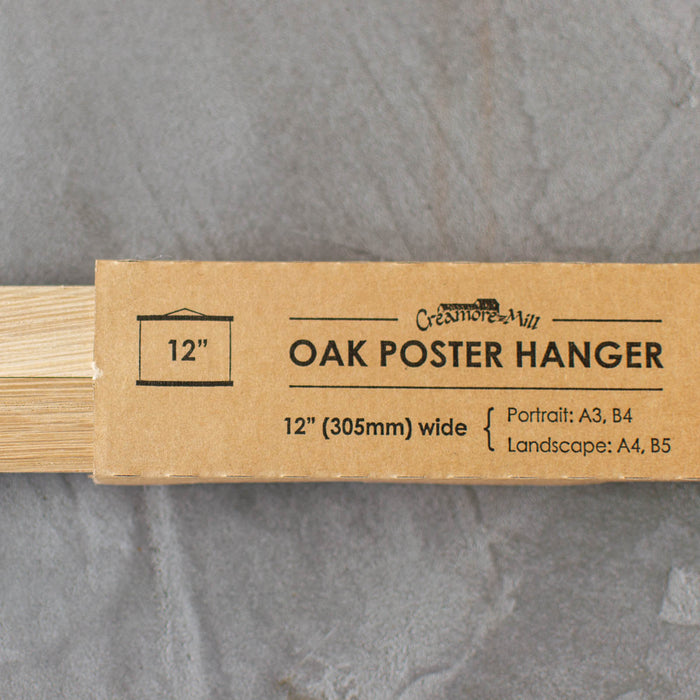 Oak Poster Hanger - Short