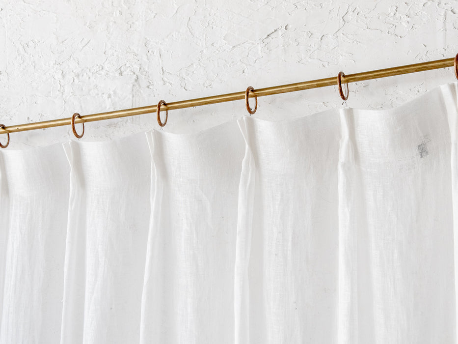 [Single] Brass curtain rail set