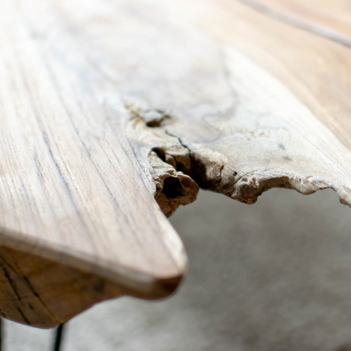 Rustic Wood ナチュラルコーヒーテーブル